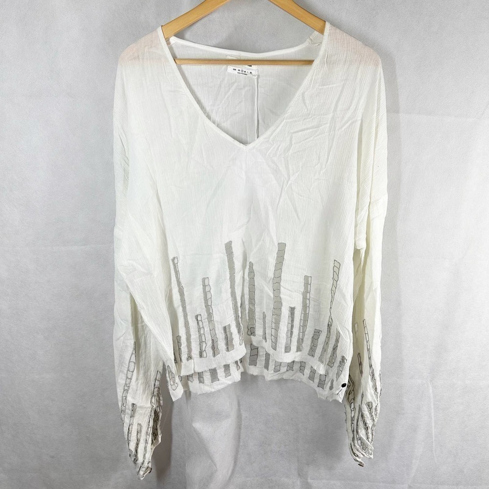 One Teaspoon Gauzy Coconut Cream Top Size Small